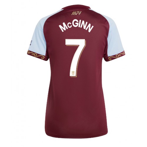 Aston Villa John McGinn #7 Domaci Dres za Ženska 2025-26 Kratak Rukavima